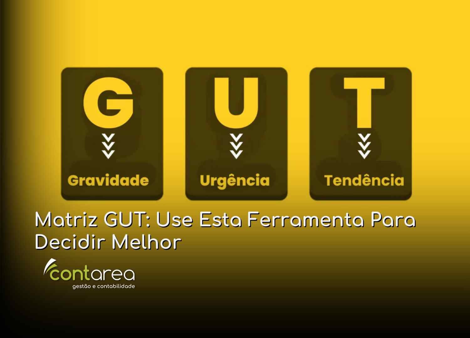 - CONTAREA - GESTÃO E CONTABILIDADE CONTAREA - GESTÃO E CONTABILIDADE - 2 FAMALICÃO - Matriz GUT: Use Esta Ferramenta Para Decidir Melhor