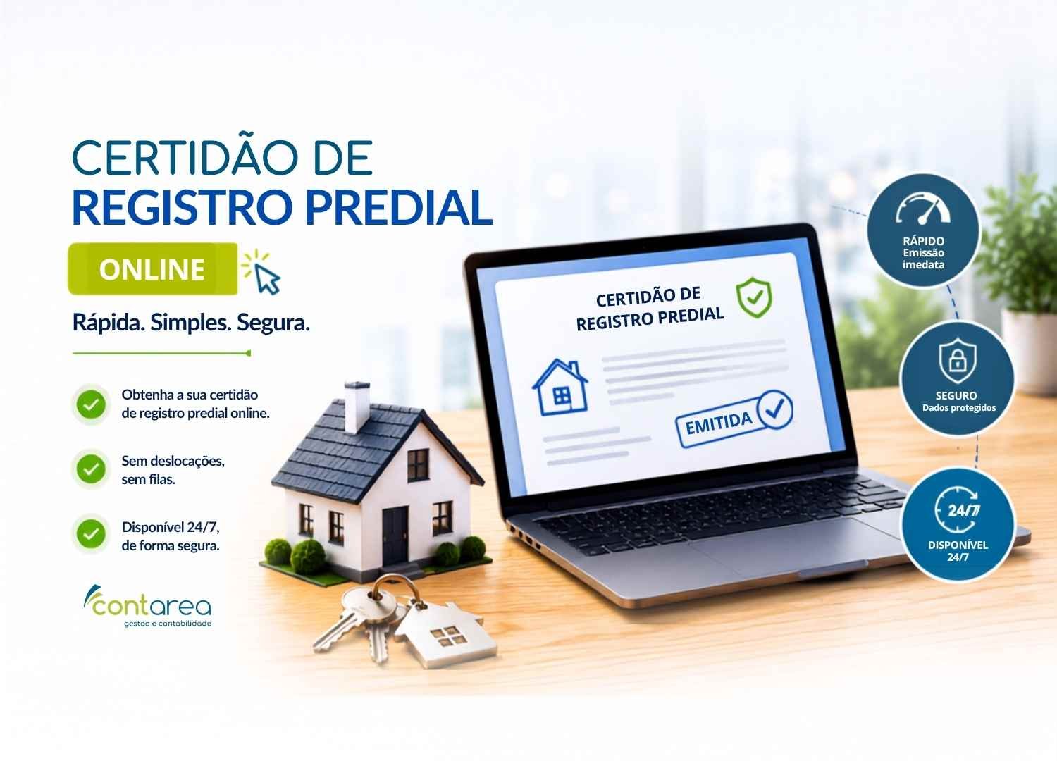 CONTAREA - GESTÃO E CONTABILIDADE - FAMALICÃO - Certidão de Registo Predial Online Já Sai na Hora
