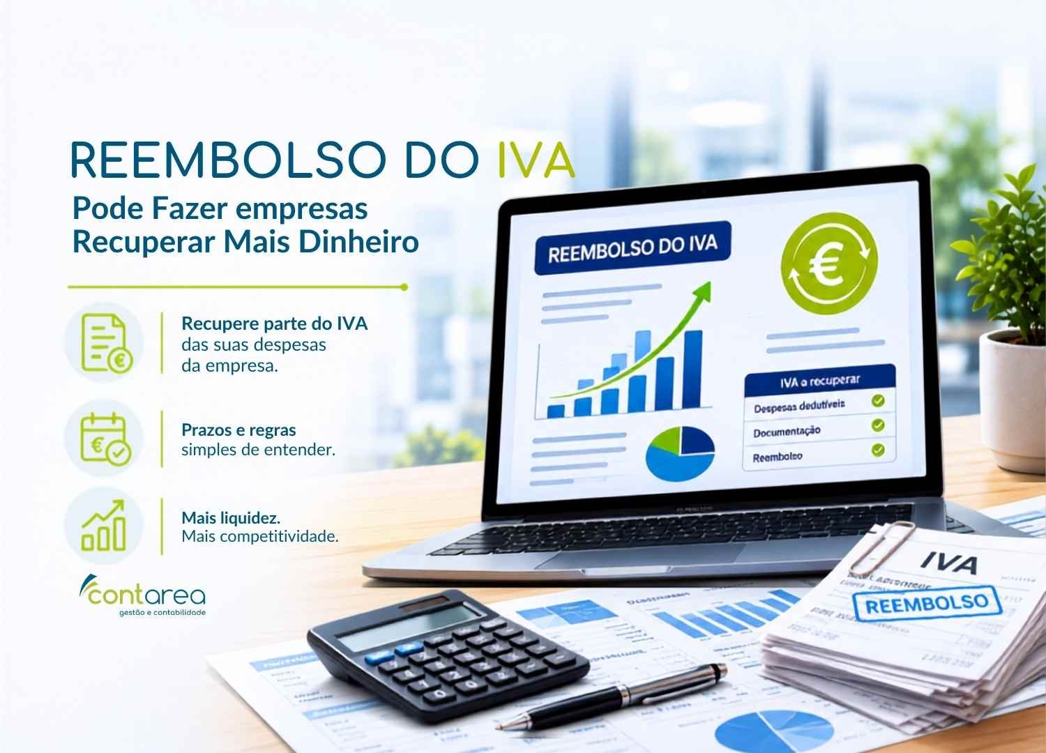 CONTAREA - GESTÃO E CONTABILIDADE - FAMALICÃO - Reembolso do IVA Pode Fazer Empresas Recuperar Mais Dinheiro