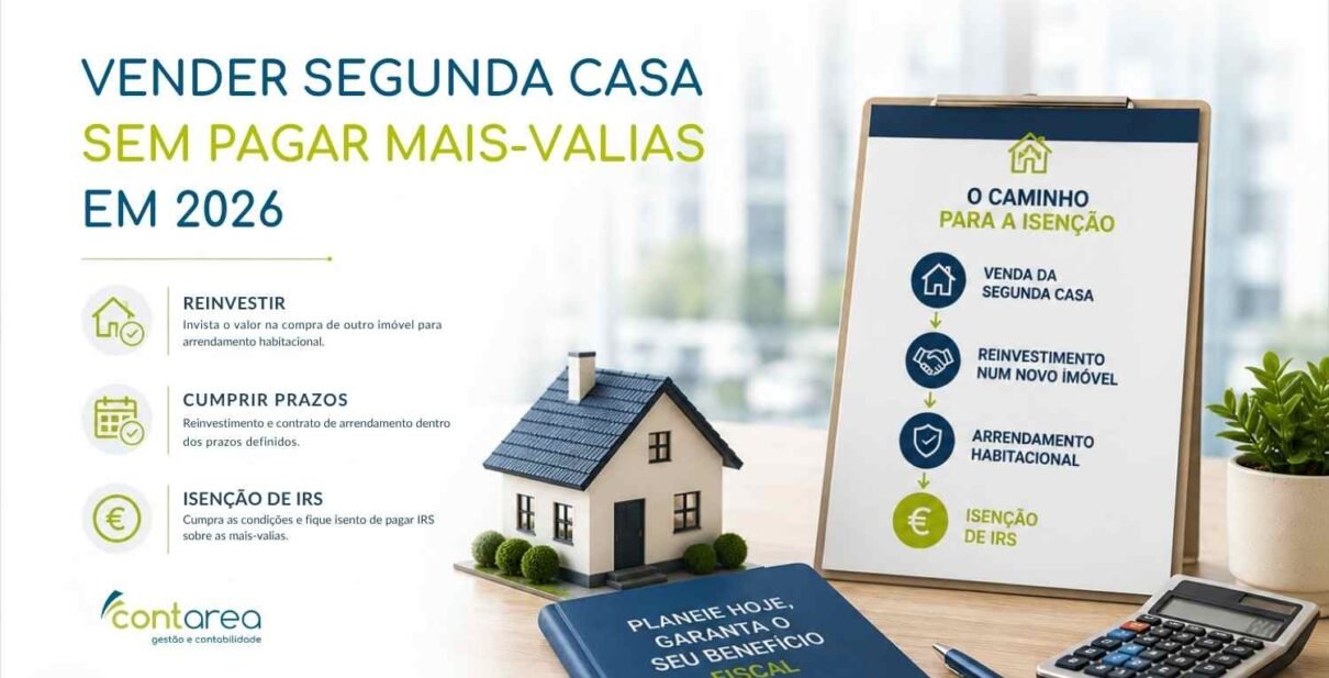 CONTAREA - GESTÃO E CONTABILIDADE - FAMALICÃO - VENDER SEGUNDA CASA SEM PAGAR MAIS-VALIAS EM 2026